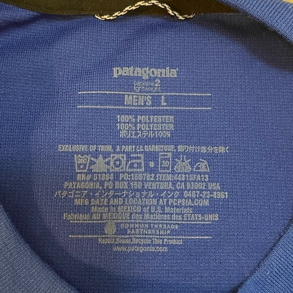 Patagonia blue long sleeve lightweight capilene shirt Men’s size large - Picture 5 of 5